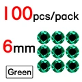 100 Piezas de 6mm Verde