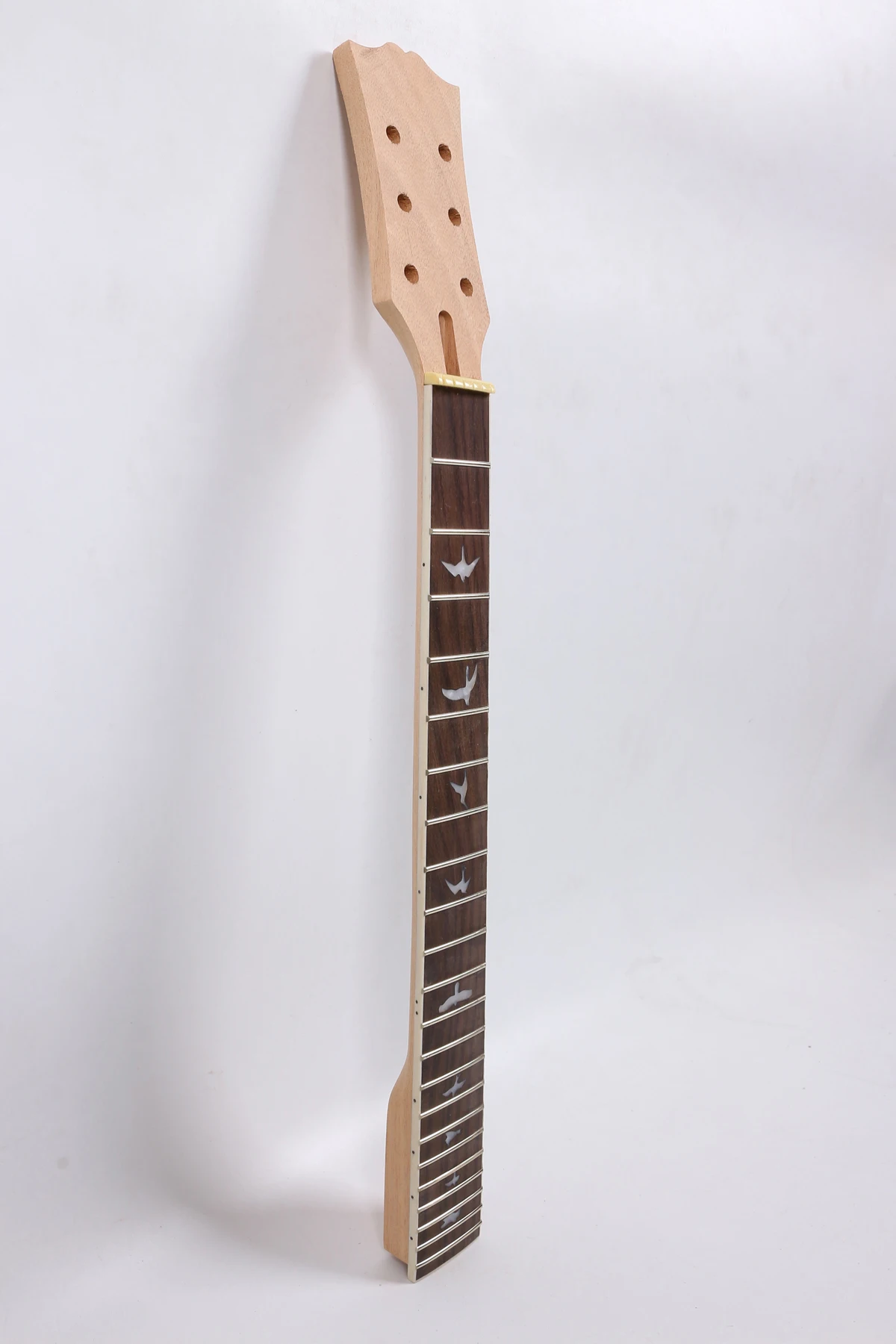 

inlay 22 fret electric guitar neck unfinished mahogany make and rosewood fingerboard 24.75 inch