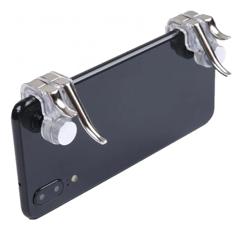 1 Paar Mobiele Telefoon Game Fire Metal Button Trigger Controller Voor R11S Game Shot Assistance Accessoires Gamepad