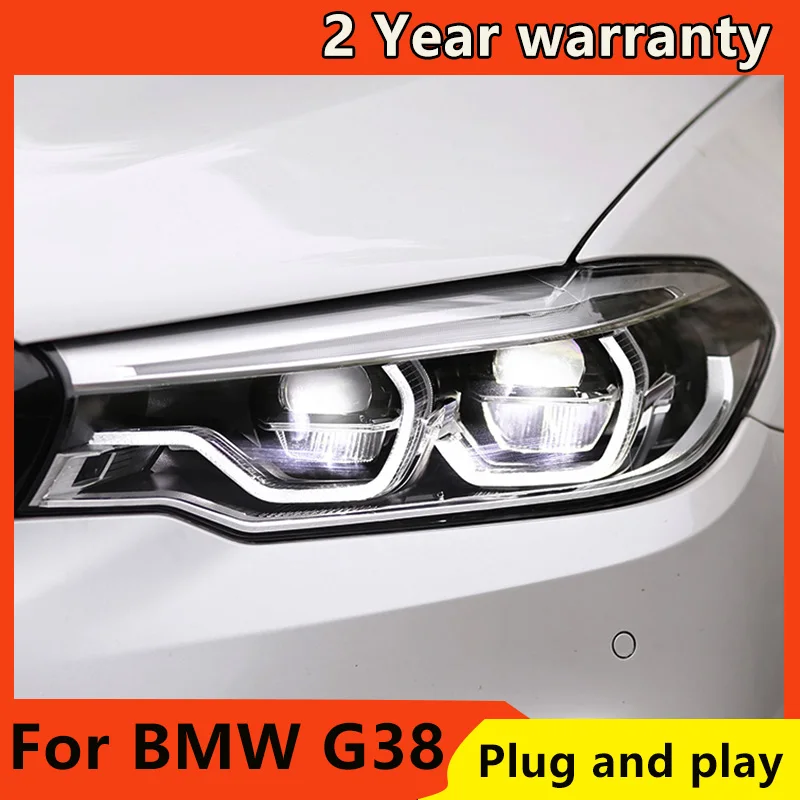 

Car Styling for BMW G38 525 530 ALL LED Headlights 2018-2020 g38 LED Headlight LED Angel Eyes dynamic turn Headlight assembly