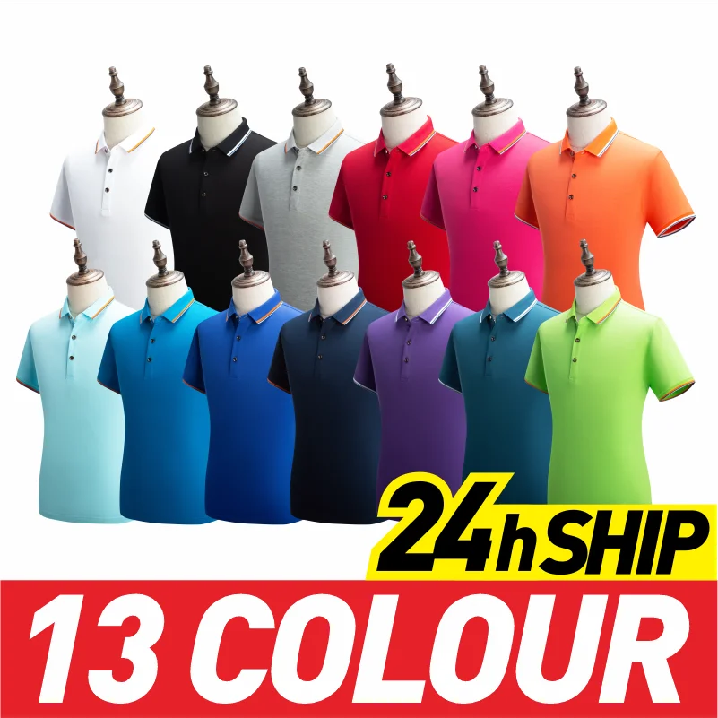 GTONG Summer Casual Men's And Women's Custom Short-sleeved Printed Logo Breathable Polo Shirt With Embroidery