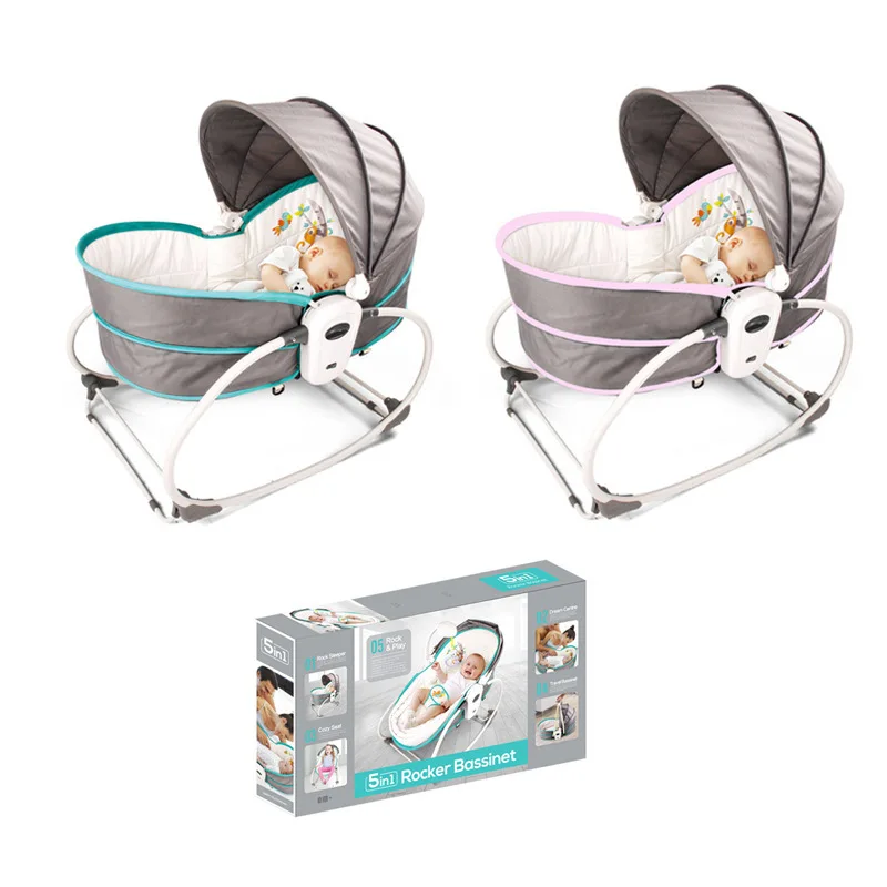 Baby Multi-Functional Rocking Chair Newborn Sleeping Cradle Bed Gift for Infant 0-3Years Old Swing Crib with Music and Vibration