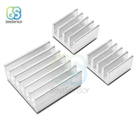 3pcs/set Adhesive Raspberry Pi Heatsink Cooler Pure Aluminum Heat Sink Set Kit Radiator For Cooling Raspberry Pi 2 B