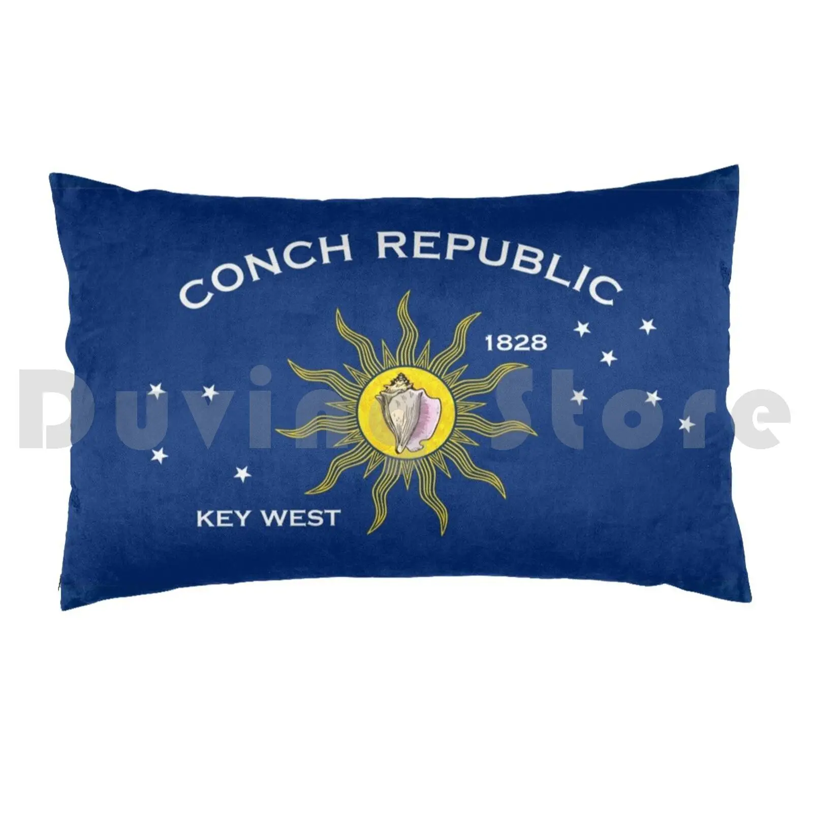 Conch Republic Flag Pillow Case 20*30 Inch Flag Of The Conch Republic Key West Florida Conch Republic