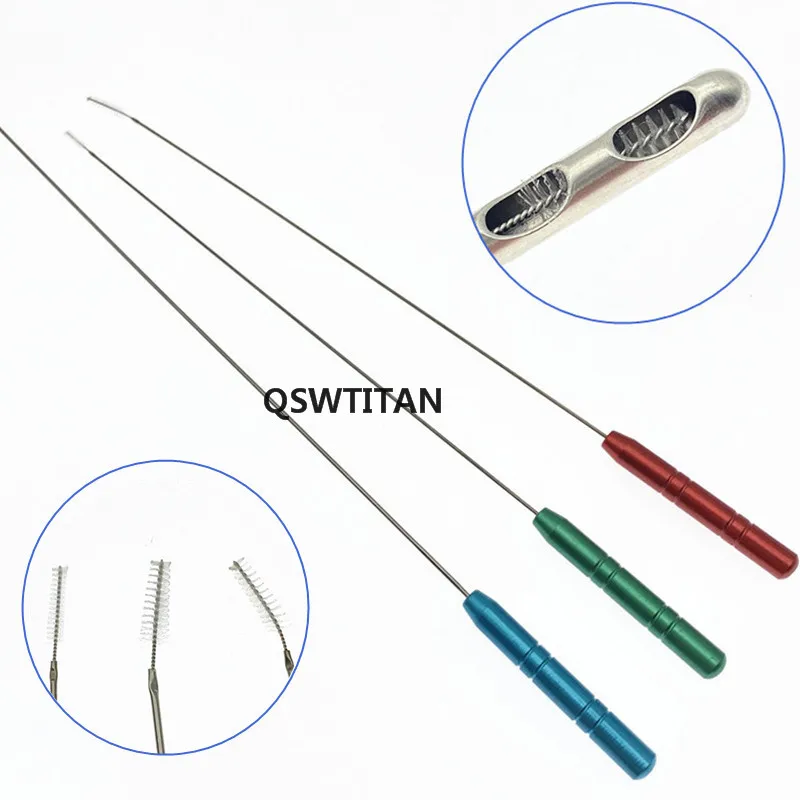 Liposuction Cannula Brush 3pcs/set Cleaning Brush Fat Stem Cell Tube Cleaning Cannula Brush