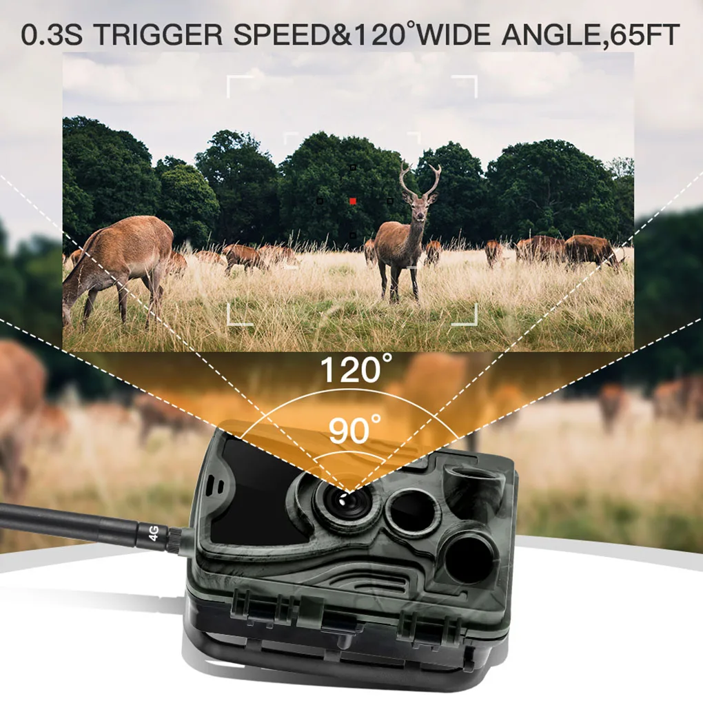 20MP Trail Camera Outdoor Wildlife Hunting IR Filter Night View Motion Detection Camera Scouting Cameras Photo Traps Track