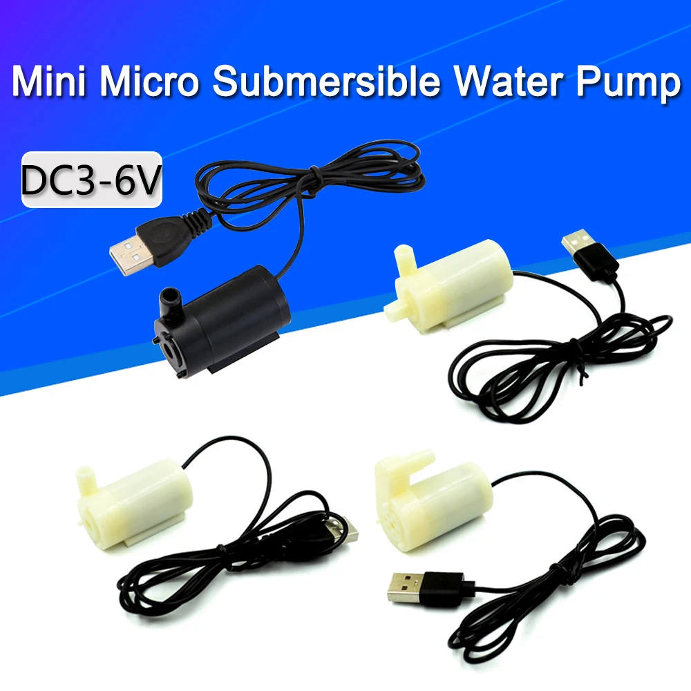 DC3-6V USB A Basso Rumore del Motore Brushless Pump120L/H Mini Micro Pompa Ad Acqua Sommergibile Per Kit Fai Da Te