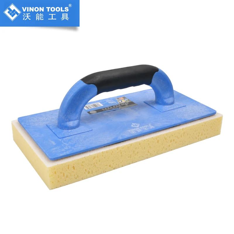 Tile Cleaning Grout Trowel Float with Sponge and Scouring Pad