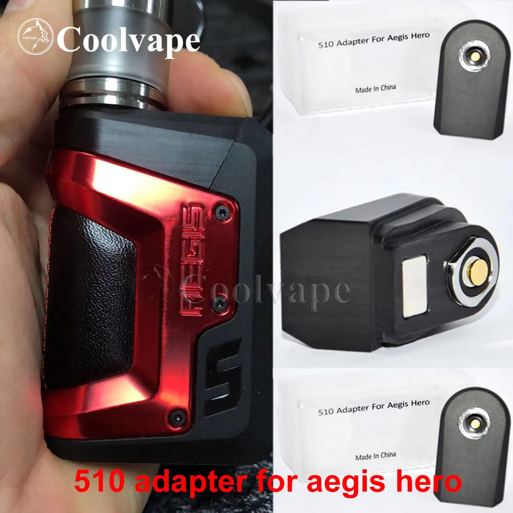 

510 adapter Compatible for geekvape aegis hero pod mod 510 Connector RDA RTA Vape Tank Ecig Accessories