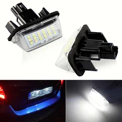 Luces LED para matrícula de coche, para Toyota Camry 50, compatible con Peugeot Citroen 206, 306, 307, 406, 407, C3, yaris
