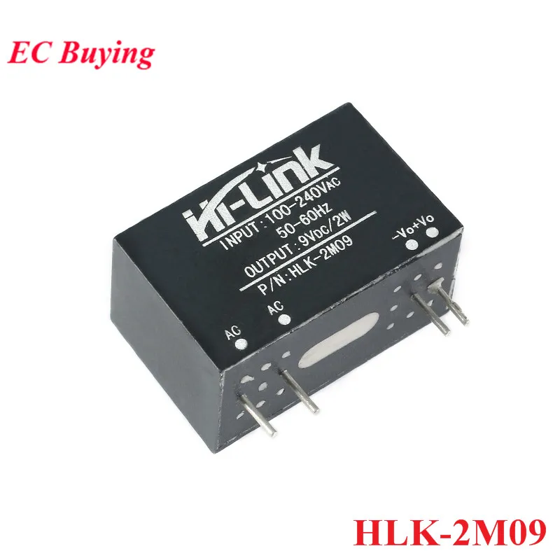 AC-DC Mini Módulo de fonte de alimentação de interruptor de isolamento 2W 220v a 3.3V/5V/9V/12V/15V/24V HLK-2M03 2M05 2M09 2M12 2M15 2M24 AC DC