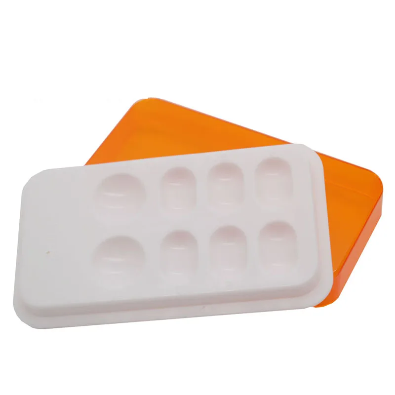 Dental Resin Mixing Shading Box Oral Color Palette Mixing box Placing Equipment Box with Cover and Light-proof Adhesive