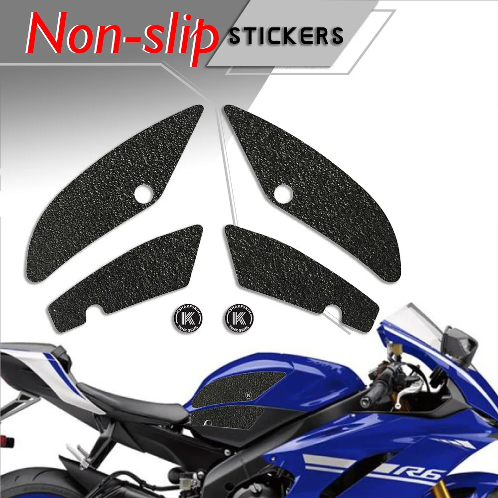 

ADESIVI 3D Sticker Decal Emblem Protector Tank Pad Tank grip For YAMAHA 2017-2018 YZF R6