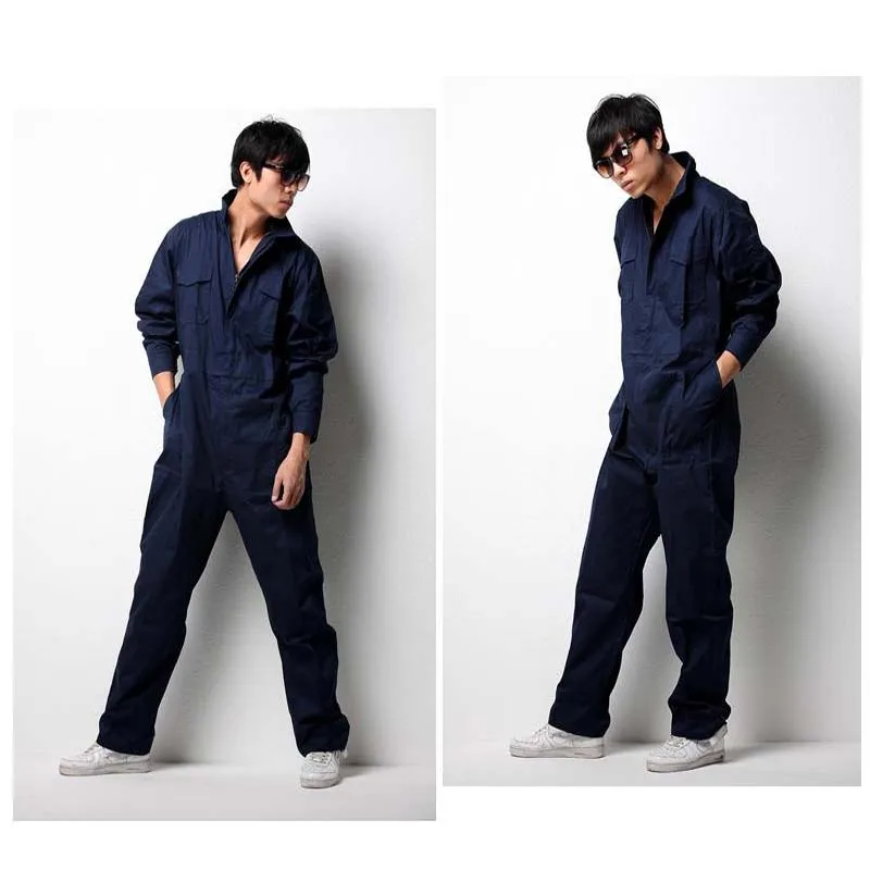 

Workshop Suit Jumpsuit Workwear Overalls Men Women Long Sleeve Uniform Car Workshop Coveralls Repair Mechanical Working Clothing