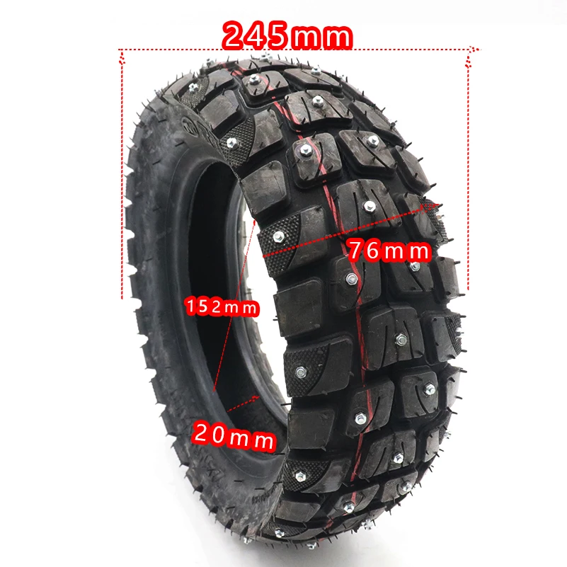 10x3.0 Inch TUOVT Outer Tire Inner Tube for Electric Scooter Kugoo M4 Pro 255x80 Off-Road  10 wheel hub  255 * 80