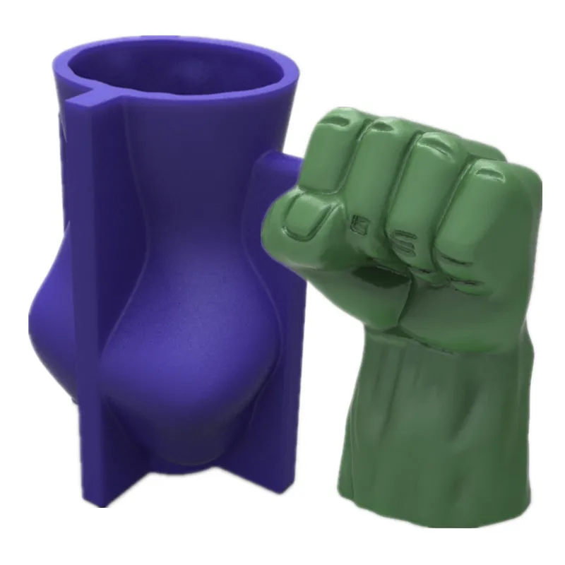 

3D Large Fist Shape Silicone Candle Mold Carving Art Aromatherapy Plaster Home Decoration Mold Wedding Gift Handmade