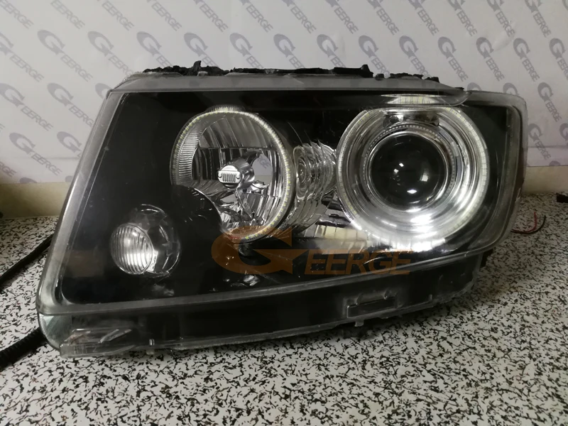 For JEEP COMPASS 2011 2012 2013 2014 2015 2016 Ultra Bright SMD LED Angel Eyes Kit Halo Rings Day Light