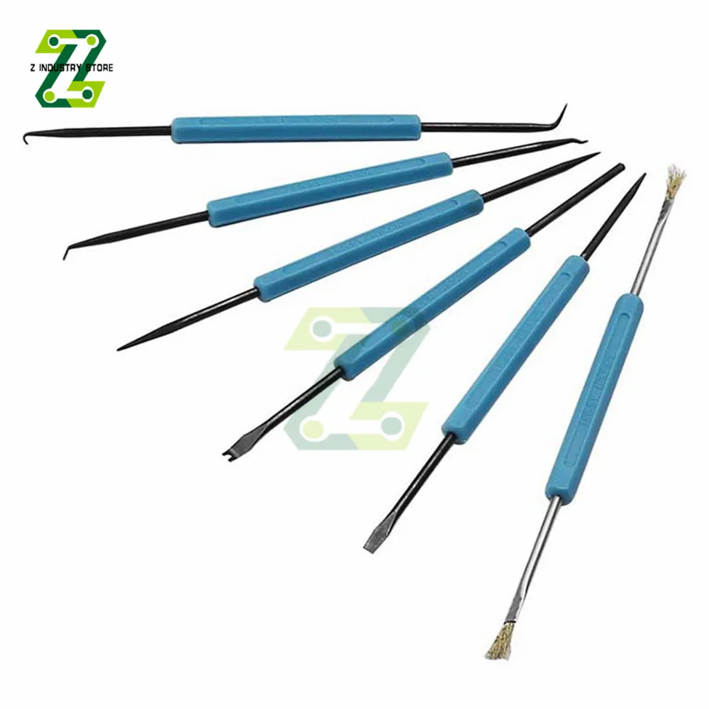 6pcs Desoldering Aid Tool PCB Cleaning Repair Tool Circuit Board Soldering Welding Auxiliary Tools Assist Set Soldering Aid