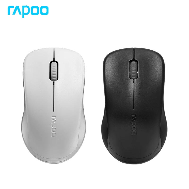 Rapoo-ratón inalámbrico de 2,4G para ordenador, dispositivo de mano pequeño y medio, con batería de repuesto, para PC, portátil, Notebok y oficina