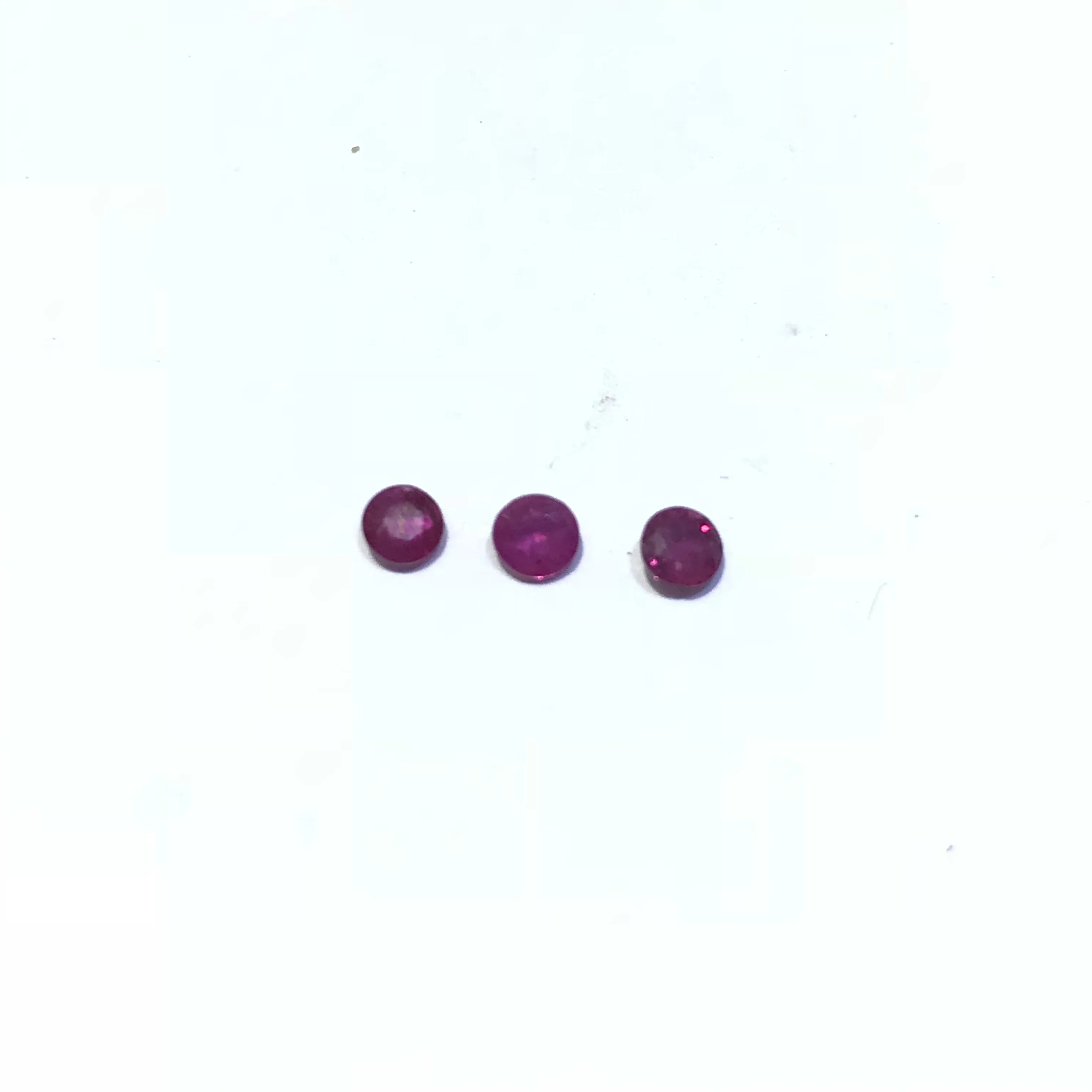 3mm natural ruby loose gemstone for jewelry DIY 100% real natural Africa ruby loose stone jewelry DIY