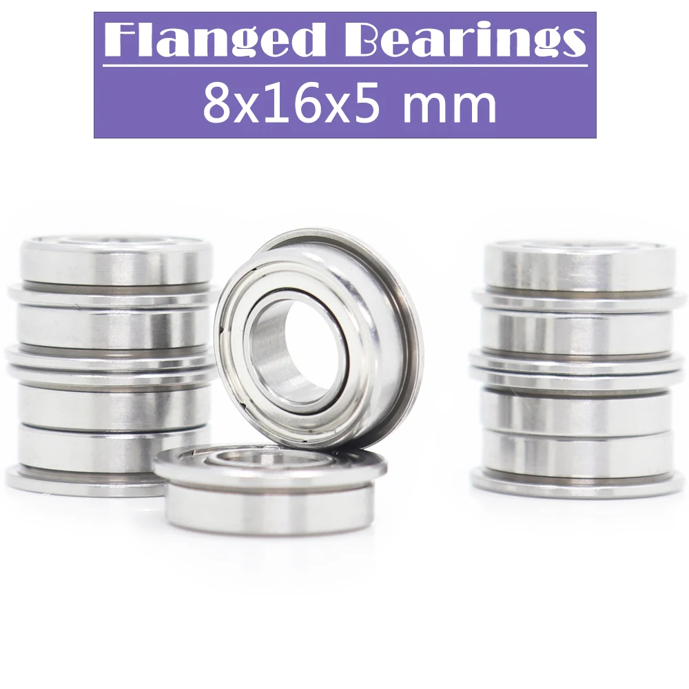 F688ZZ Bearing ABEC-5 ( 10 PCS ) 8*16*5 mm Flanged F688Z Ball Bearings F688 ZZ F618/8ZZ