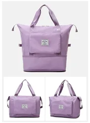 Grande capacidade dobrável mulheres ginásio sacos de ombro bolsa feminina treinamento alça de viagem yoga esporte crossbody tote