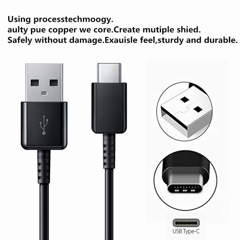 Oryginalny kabel USB C typu C 0.2M/1M/2M/3M 3A szybki przewód ładujący do Xiaomi Mi 9 10 11 Pro 10 Lite Redmi Note 9S 8 9 Pro