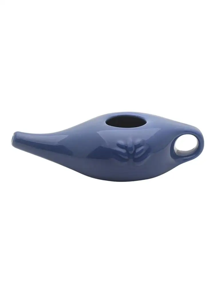 Ceramic Neti Pot Nose Washing Kit Comfortable Spout Pot For Sinus Rhinitis Allergy For Sinus Health