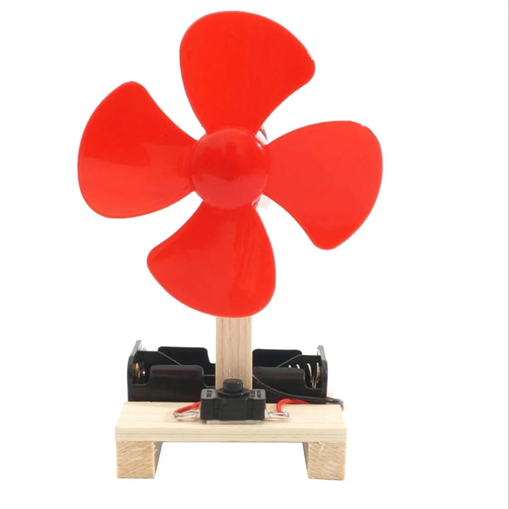 Kids Wind Power Generator Electric DIY Fan Blade Smart IQ Physics Assemble