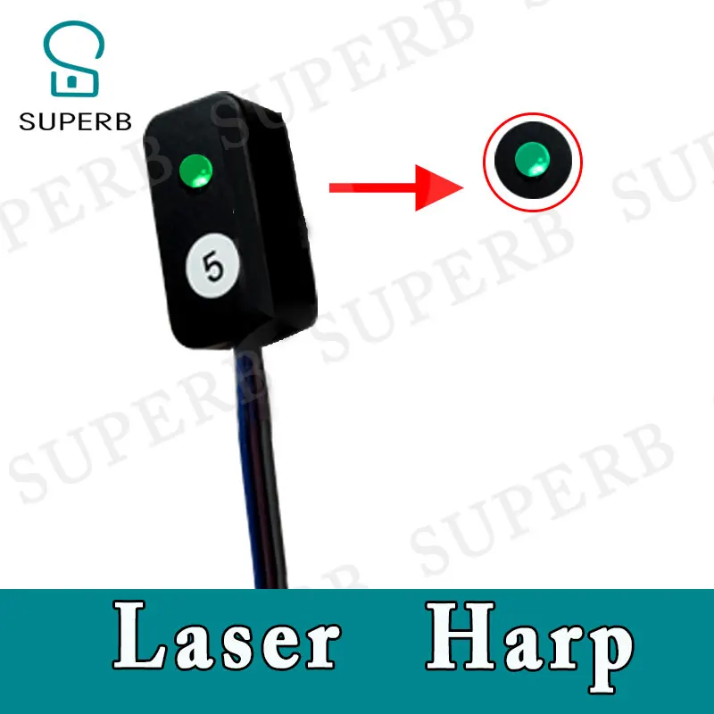 Takagism Game prop laser harp for room escape game puzzle clues device Play the right rhythm to unlock and get away chamber room