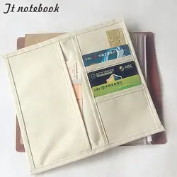 Reiziger Notebook Oxford Doek Pocket Opslag Pouch 4 Size Spiraal Koeienhuid Dagboek Kaart Tas Ontvangen Pocket Hot Koop