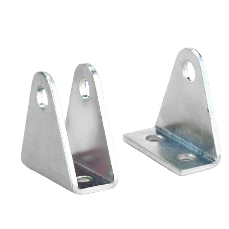 Soporte de placa de hierro galvanizado, base antioxidante, soporte de polea, trípode en forma de L, rodamiento de rueda de suspensión fija, bloque