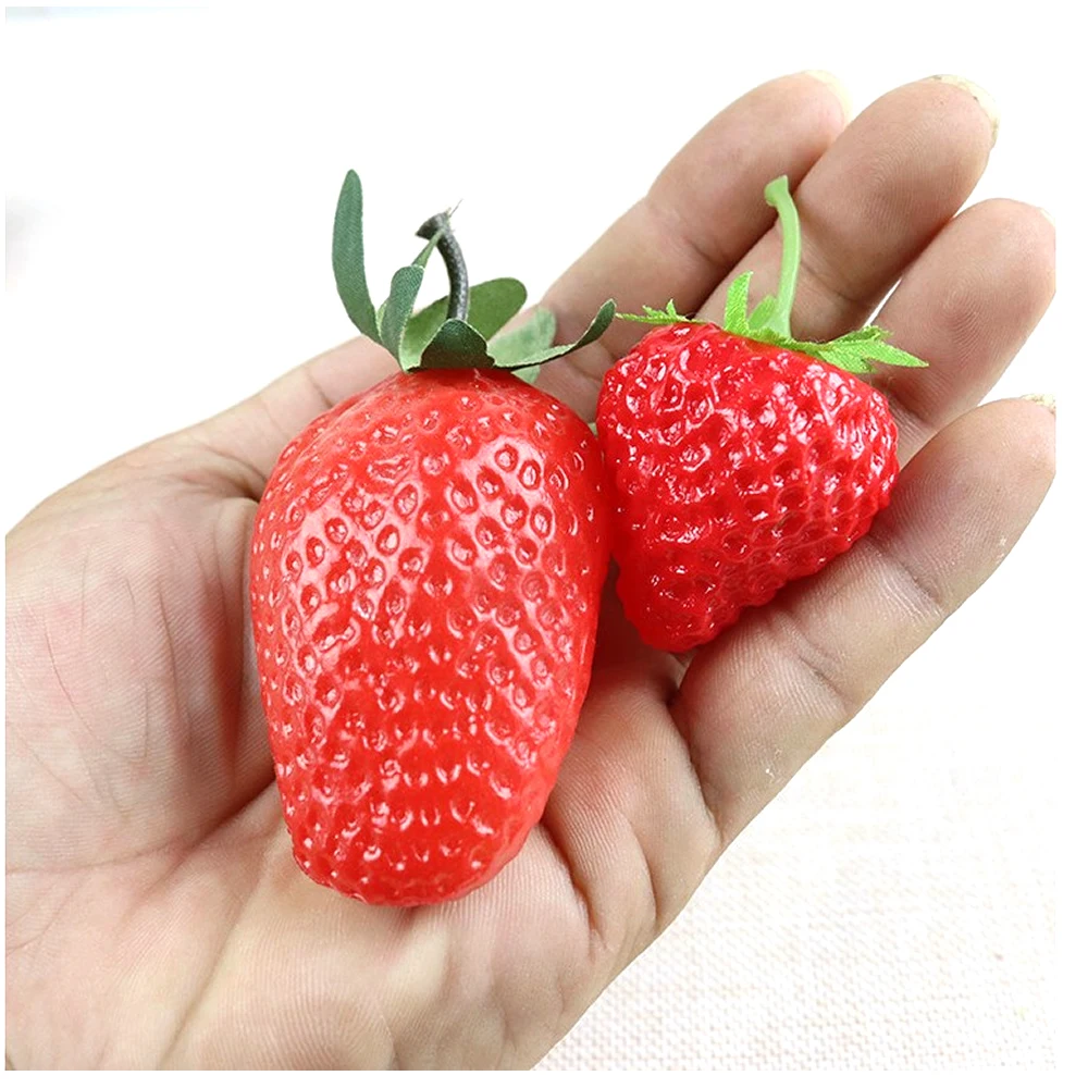 10pieces Simulation  Red Craft Colorful Lifelike For Food Display Home Decor Craft Projects