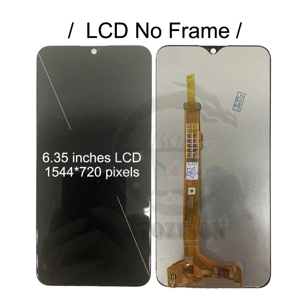LCD With Frame For Vivo Y11 Y17 Y15 Y12 Y3 2019 LCD Display Screen Touch Digitizer Assembly 1902 1904 1906 Display Replacement
