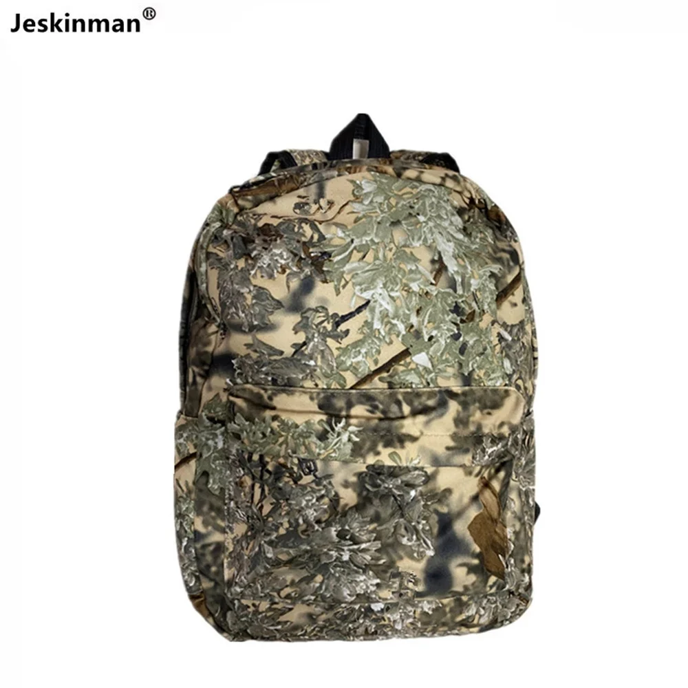 Waterpoof Bionic Camouflage Hunting Fishing Backpack Simple Reed Camo Jungle Backsack Comfortable Soft Shell Foldable Camo Bag