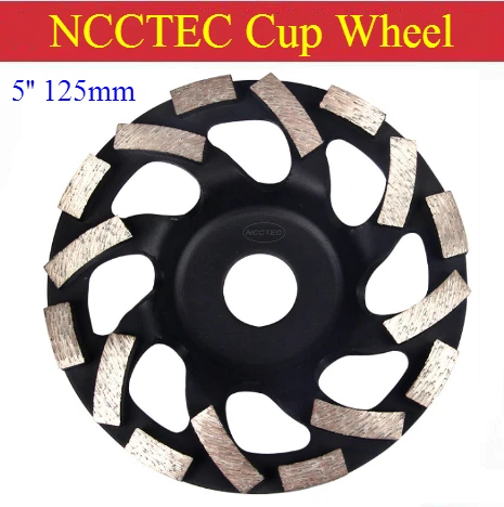 

5'' Cyclone Diamond Sintered Grinding Cup Wheels | 125mm Strange Shape Concrete Granite Marble Grind Discs Thicken Segments