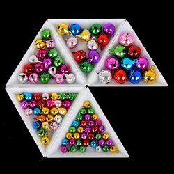 DIY Crafts Accessories 6mm-14mm Christmas Bells Mix Colors Loose Beads Small Jingle Bells Christmas Decoration Gift
