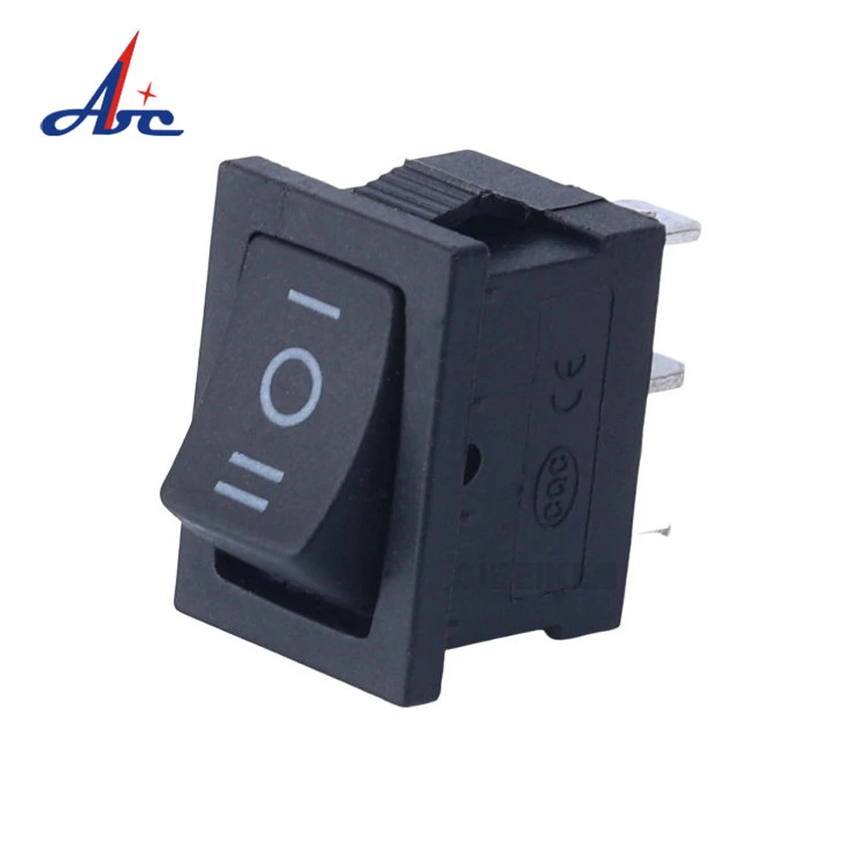 3P ON-OFF-ON  Rocker Switch Black AC 10A 125V 6A 250V 10A 125V 6A 250V  KCD1-103-2