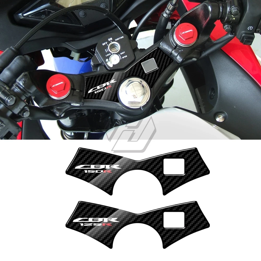 3D Carbon-look Upper Triple Yoke Defender Case for Honda CBR125R CBR150R 2010-2017