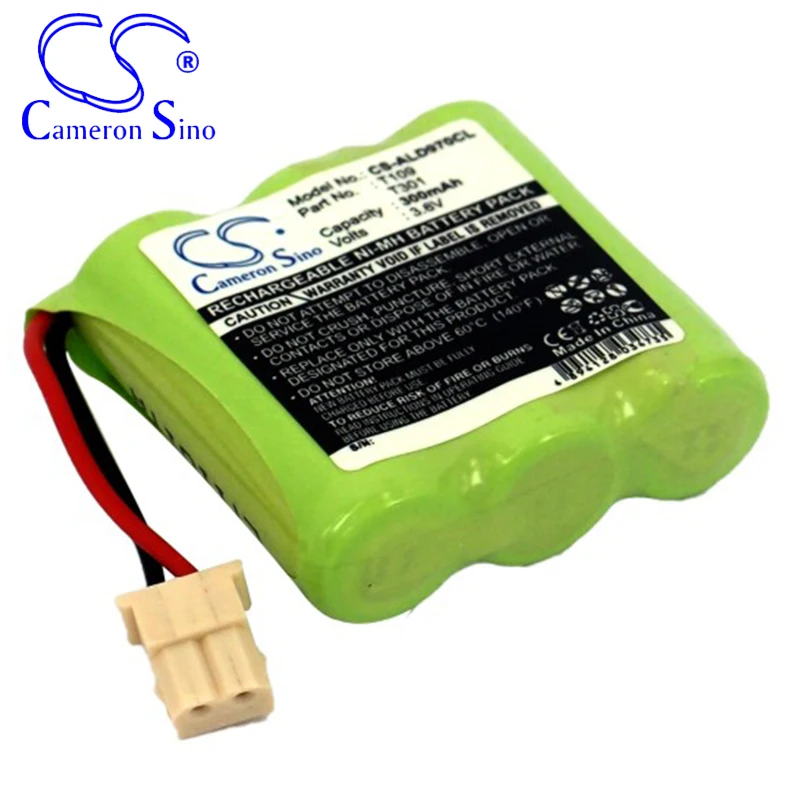 CameronSino Battery for Audioline 970 971 971G fits GP T109 T301 Cordless phone Battery,Landline battery 300mAh 3.60V Ni-MH