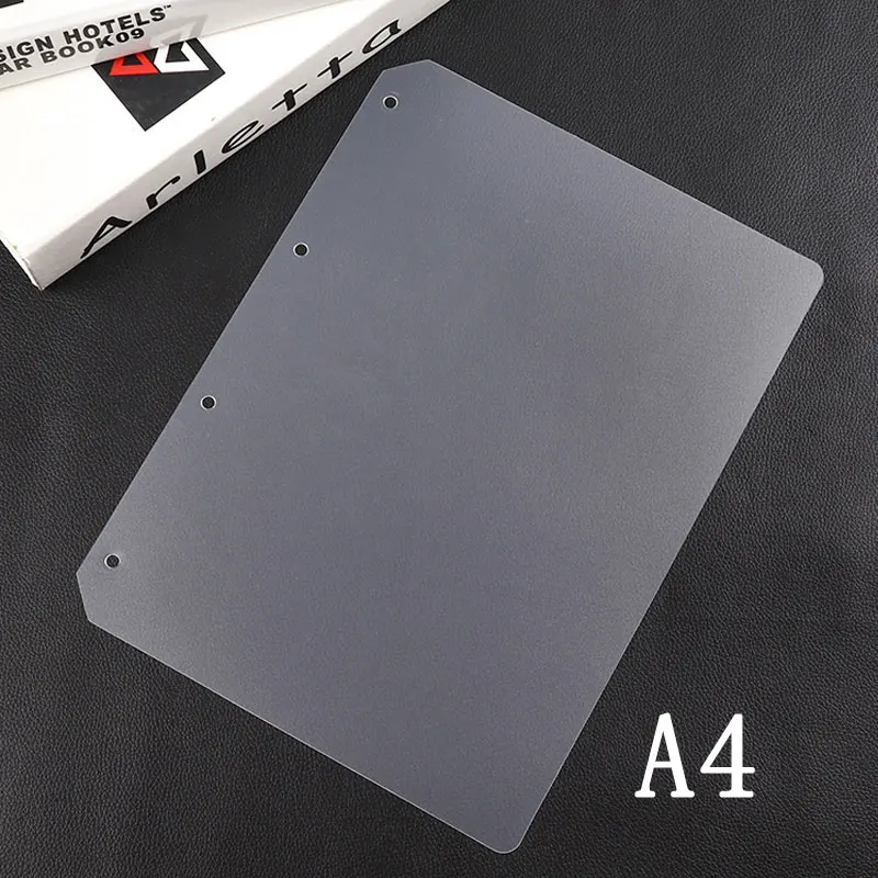 2pcs A4 B5 A5 A6 PP Matt Frosted Plate for Protecting Inner Paper Spacer for Planner Filofax Organizer Divider Separator Board