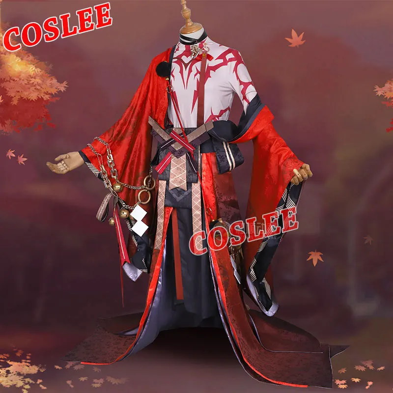 

COSLEE Game Onmyoji SSR Onikiri Cosplay Costume Gorgeous Kimono Huaguangchijin Skin Uniform Men Halloween Party Outfit 2021NEW C