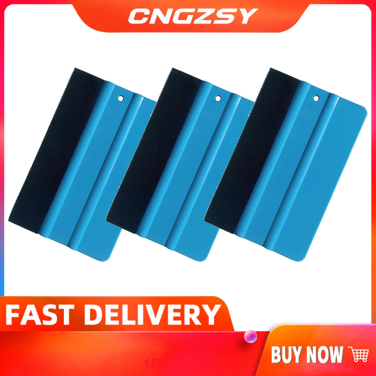 

High Recommend Durable Blue Squeegee Felt Edge Scraper Car Decals Vinyl Wrapping & Tint Tools Wholesale Quick delivery CSV A24B