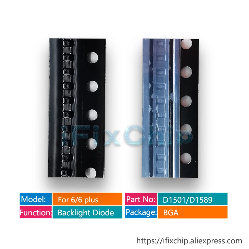 1set/lot for iPhone 6/6 plus Backlight fix Kit IC U1502 DY Coil L1503 Diode D1501 Capacitor C1530/C1531/C1505 Filter FL2024 2026