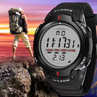 SYNOKE Watches Men 30M Waterproof Electronic LED Digital Watch Men Outdoor Men's Sports Wrist Watches Stopwatch Relojes Hombre