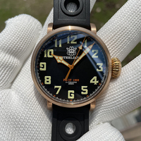 STEELDIVE Men Diving Watch Bronze Mens Automatic Watches 200M Waterproof Pilot Mechanical Wristwatch C3 Luminous Sapphire NH35