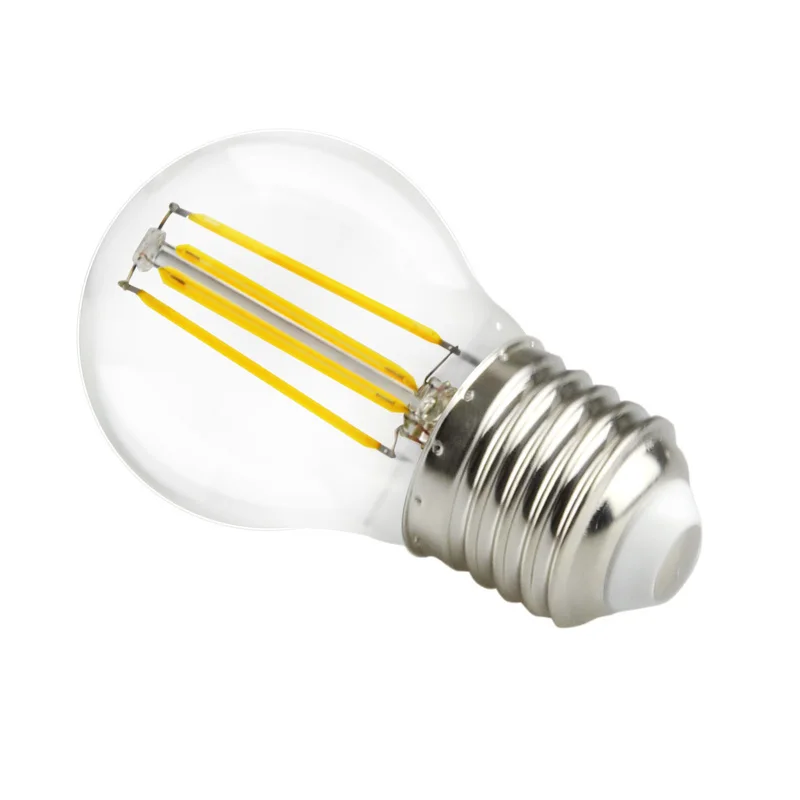 Imagem -04 - Lâmpada de Edison. 10 Lâmpadas Led Transparentes E27 e E14 4w 8w e 12w 220v e G45 Filamento Fosco