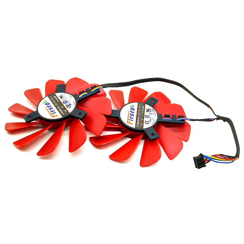 2Pcs/Llot Nieuwe 85Mm FDC10U12S9-C 0.45AMP 4Pin, voor Xfx Rx 560D Rx 570 Rx 580 Rx Vega Graphics Videokaart Cooling Fans