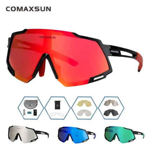 Polarized Cycling Glasses 5 Lenses comaxsun