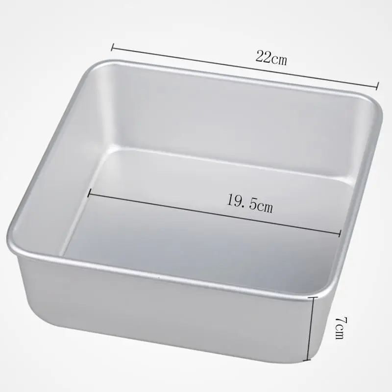 Kapmore 1pc Square Cake Pan Creative Non-Stick Removable Bottom Bread Baking Pan Cake Mold DIY Baking Tools Accessories